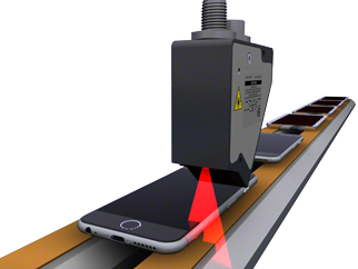 2D 3D AP820 laser scanning a smartphone