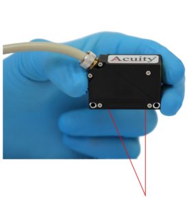 AR100 sensor using triangulation