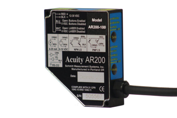 AR200 Laser Measurement Sensor (AR200) front shot AR200 Laser Measurement Sensor (AR200) front shot