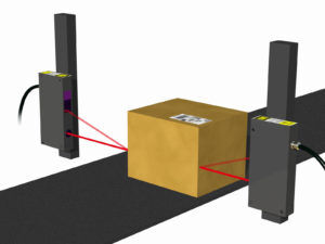 Laser width measurement