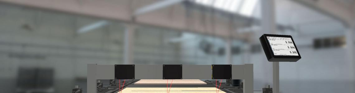 Plywood Thickness Measurement with laser sensors