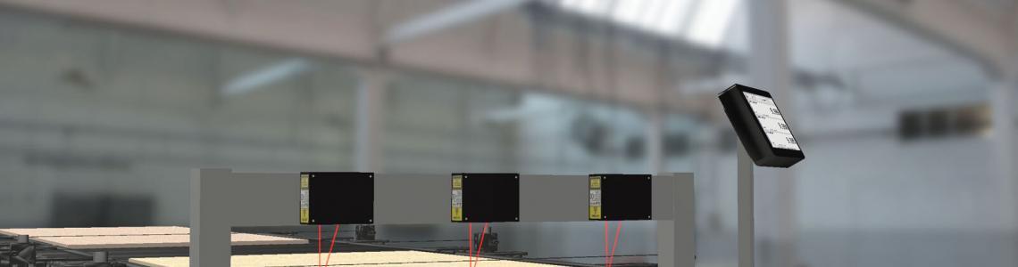 Plywood Thickness Measurement with laser sensors