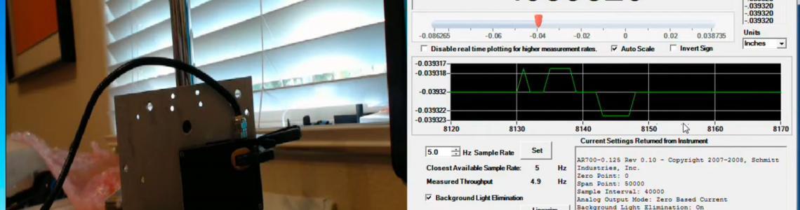 Uncured rubber thickness measurement with laser displacement sensor