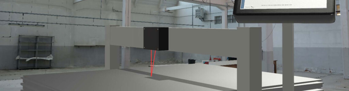 Counting stacked sheets with non-contact laser sensors