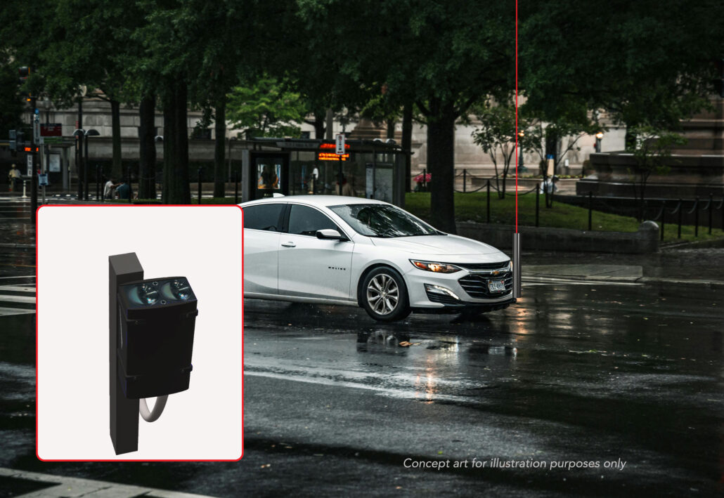 Laser height pole measurement