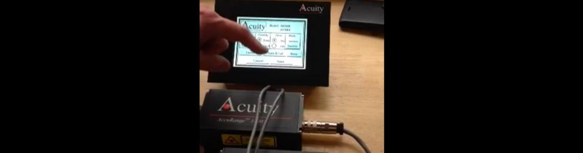 Laser positioning demo with the AR1000