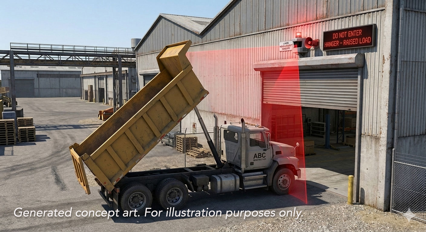 Load Height Alarms with Laser Measurement Sensors