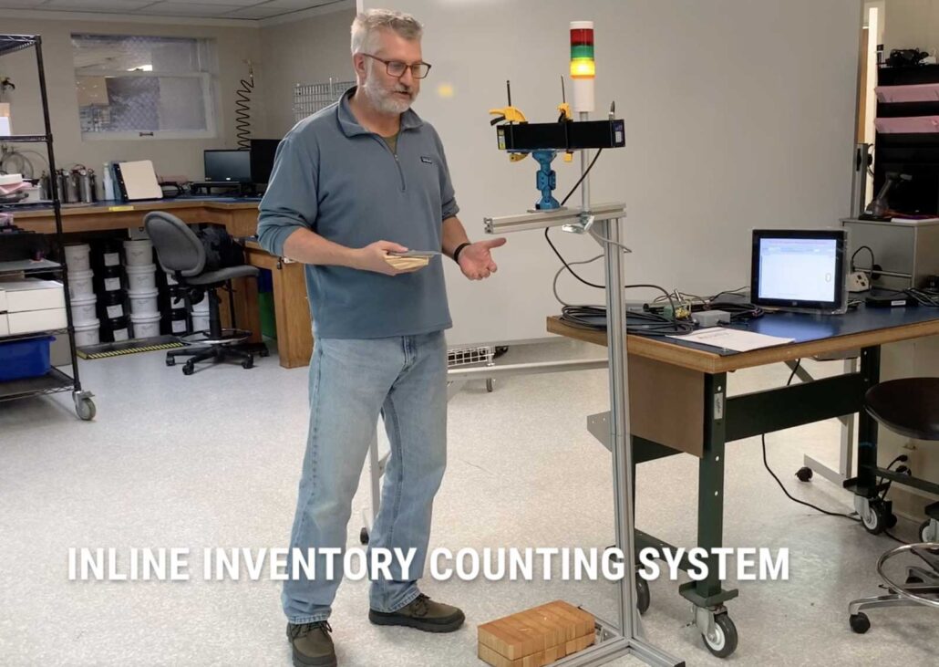 Counting sheet metal stacking for in-line inventory