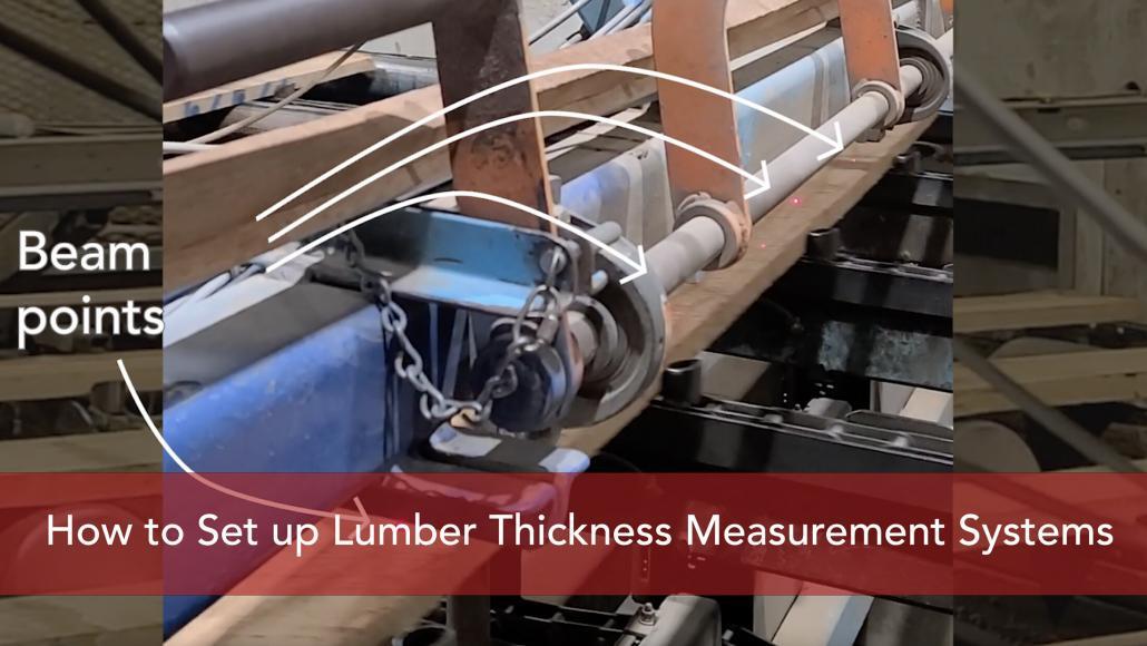 Setting Up Lumber Thickness Measurement Systems