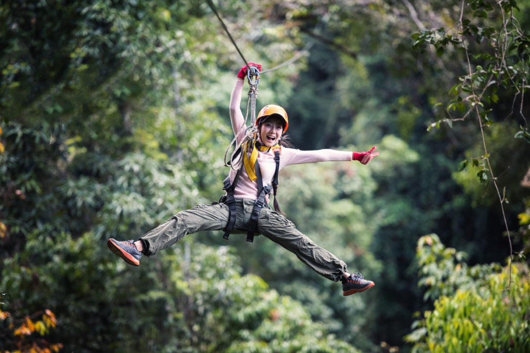 Zip Line Photographs with Laser Technology