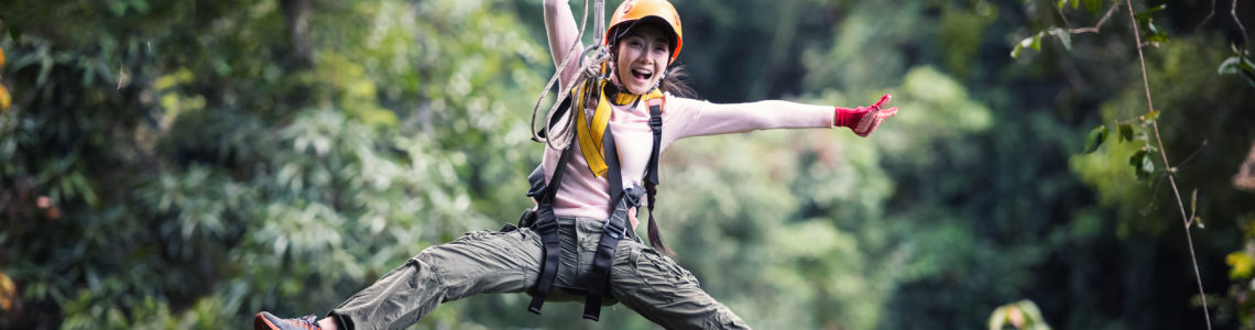 Zip Line Photographs with Laser Technology